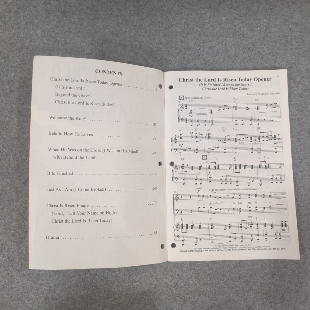 Lot of 14 It Is Finished Ready to Sing Easter Choral Books SATB Russell Mauldin - Picture 4 of 4